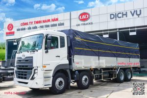 Xe tải 4 chân thùng mui bạt 18 tấn UD Quester CGE 350 UD Trucks Việt Nam