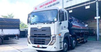 Xe bồn chở xăng dầu UD Trucks Quester CGE350 có giá bán rẻ hơn Hyundai hơn 400triệu. Xe bồn xitec xăng dầu vật liệu nhôm hoặc thép 24 khối