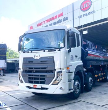 Xe bồn chở xăng dầu UD Trucks Quester CGE350 có giá bán rẻ hơn Hyundai hơn 400triệu. Xe bồn xitec xăng dầu vật liệu nhôm hoặc thép 24 khối